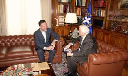 Συνάντηση κ. Περδίκη με κ.κ. Παυλόπουλο και Τσίπρα στην Αθήνα