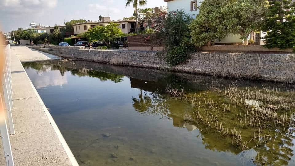 Λιμνάζοντα νερά και σμήνη κουνουπιών στο κανάλι Βερκί στην Ορόκλινη