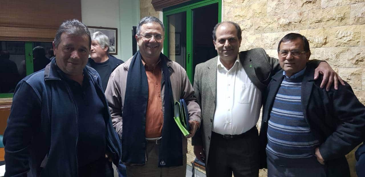 Συνάντηση αντιπροσωπείας του Κινήματος Οικολόγων – Συνεργασία Πολιτών με τον Κοινοτάρχη Άχνας