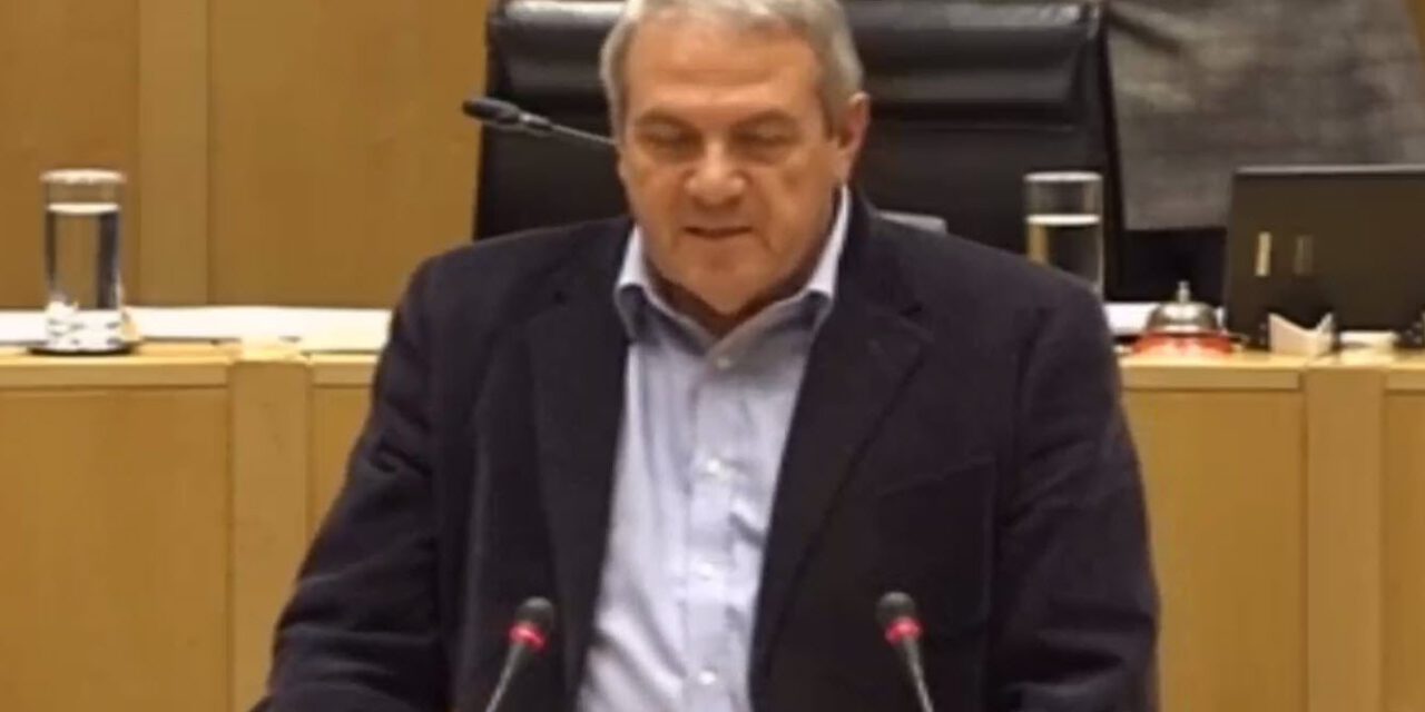 Ομιλία Βουλευτή του Κινήματος Οικολόγων-Συνεργασία Πολιτών  κ. Χαράλαμπου Θεοπέμπτου στην Ολομέλεια της Βουλής των Αντιπροσώπων